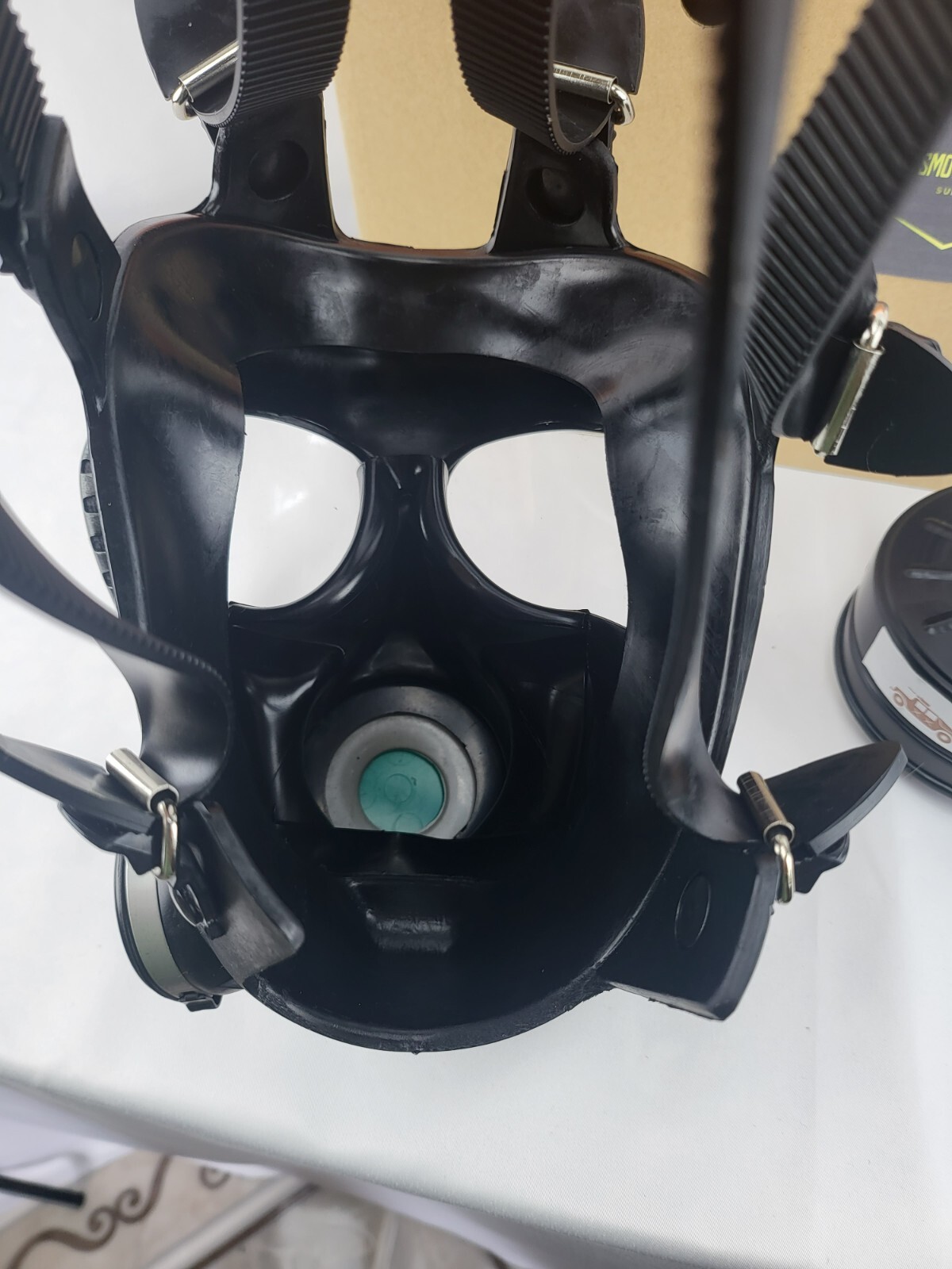 DMP Full Face Respirator Mask, Gas Mask with 40mm Carbon Filter And Bag