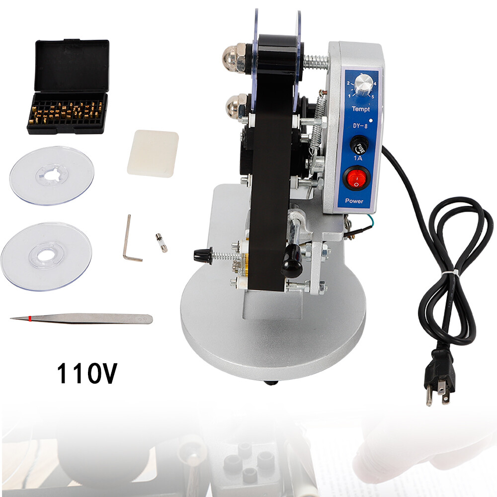 Manual Hot Foil Stamping Machine Ribbon Coding Date Batch Character Code Printer