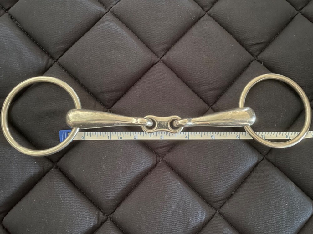 French Link O Ring Snaffle Horse Bit 6”