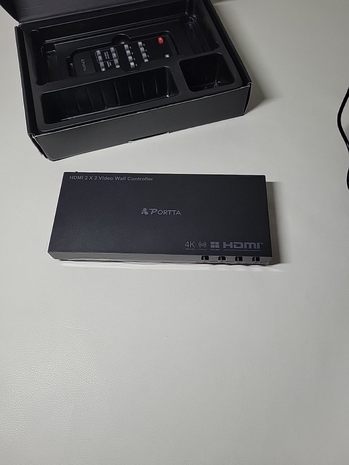 HDMI Video Wall Controller 2x2 4K Portta Video Wall Processor w/11 Splicing Mode