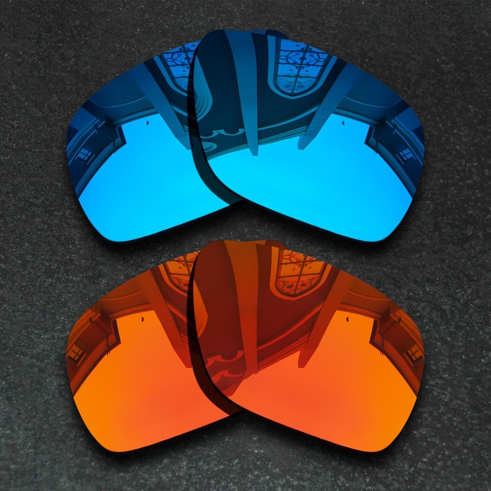 Blue&Orange Red Polarized Replacement Lenses for-Oakley Dispatch 1
