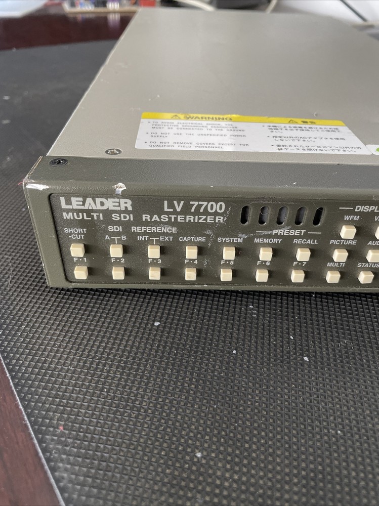 Leader LV-7700 Multi SDI Rasterizer