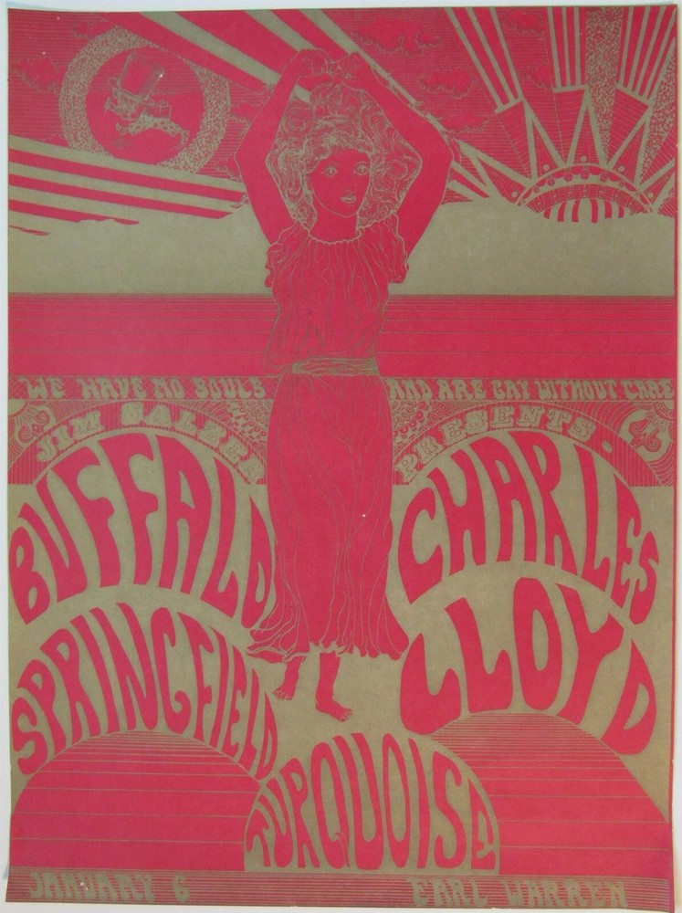 BUFFALO SPRINGFIELD in Santa Barbara, 1968 - AUTHENTIC POSTER