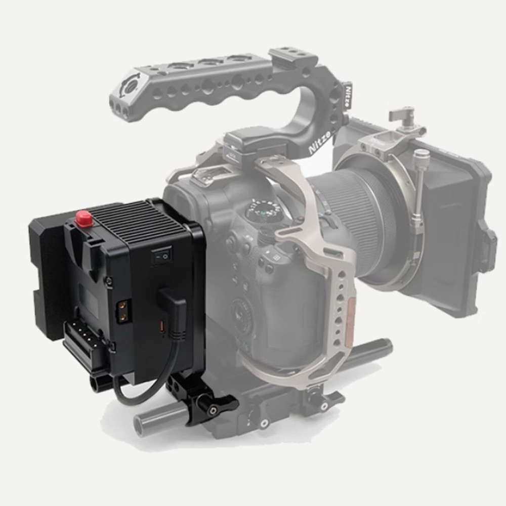 FusionRig Mini Expansion Module V-Mount Battery Mounting System Cineback USB-C