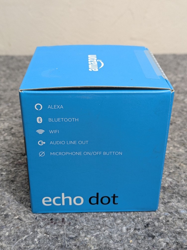 NIB Echo Dot (3rd Gen) - Smart Speaker w/ Alexa – Charcoal - Amazon Echo NEW