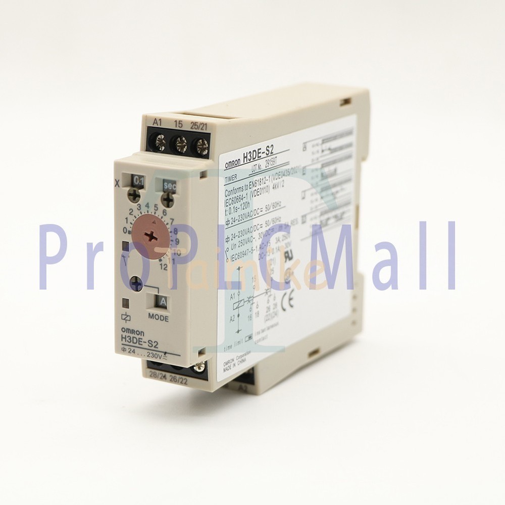 New In Box OMRON H3DE-S2 Time Relay Timer~