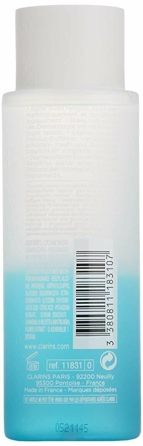 Clarins Instant Eye Make-Up Remover Bi-Phase for Waterproof Makeup 4.2 fl oz