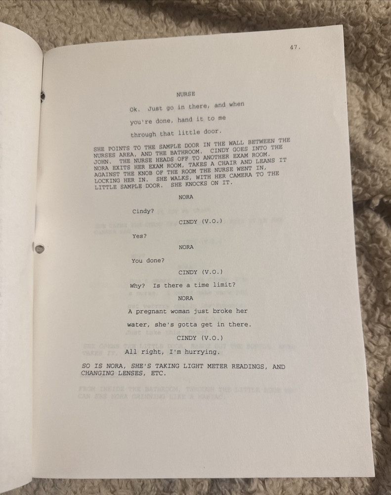 THE NAKED TRUTH PILOT FIRST DRAFT SCRIPT CHRIS THOMPSON TEA LEONI PIX 1995
