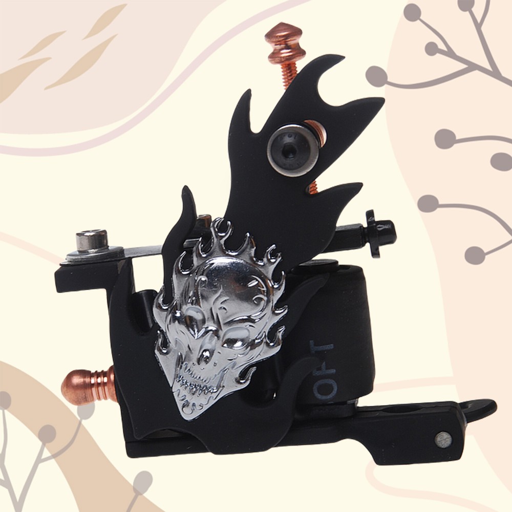 Coil Tattoo Machine Cast Iron Frame for Beginner 10 Wrap Liner 402-G