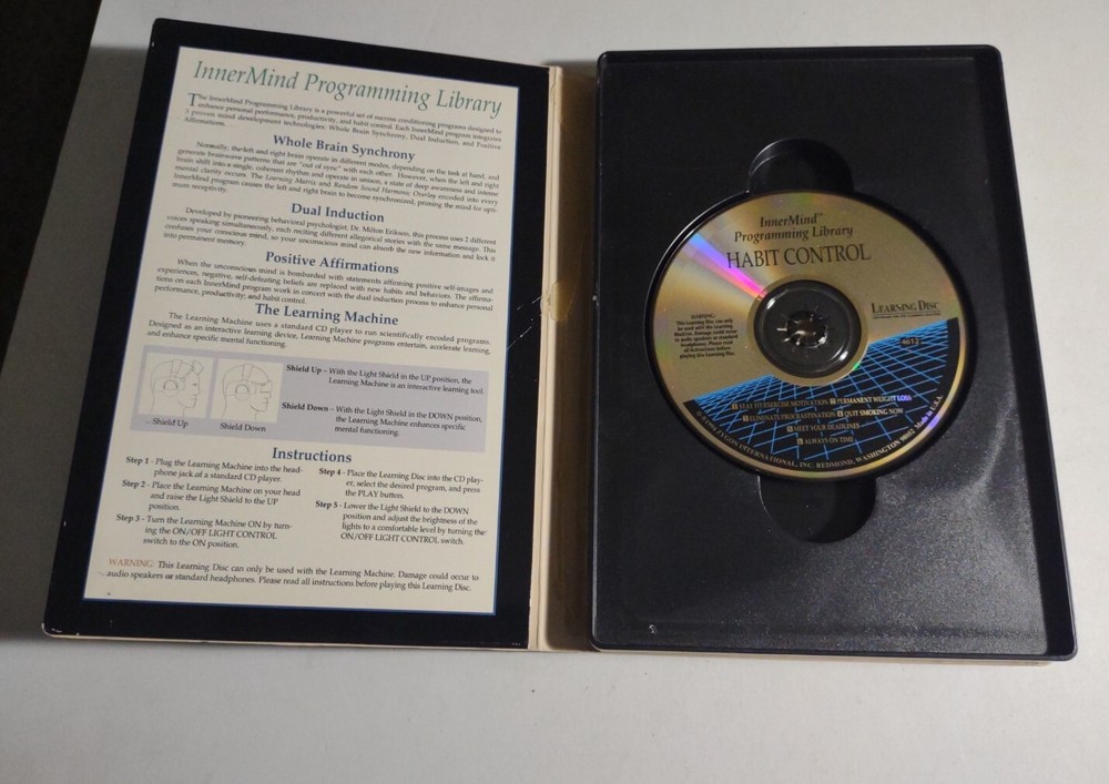 ZYGON Learning Disc Library 3D Mind Sync InnerMind Programming Habit Control.