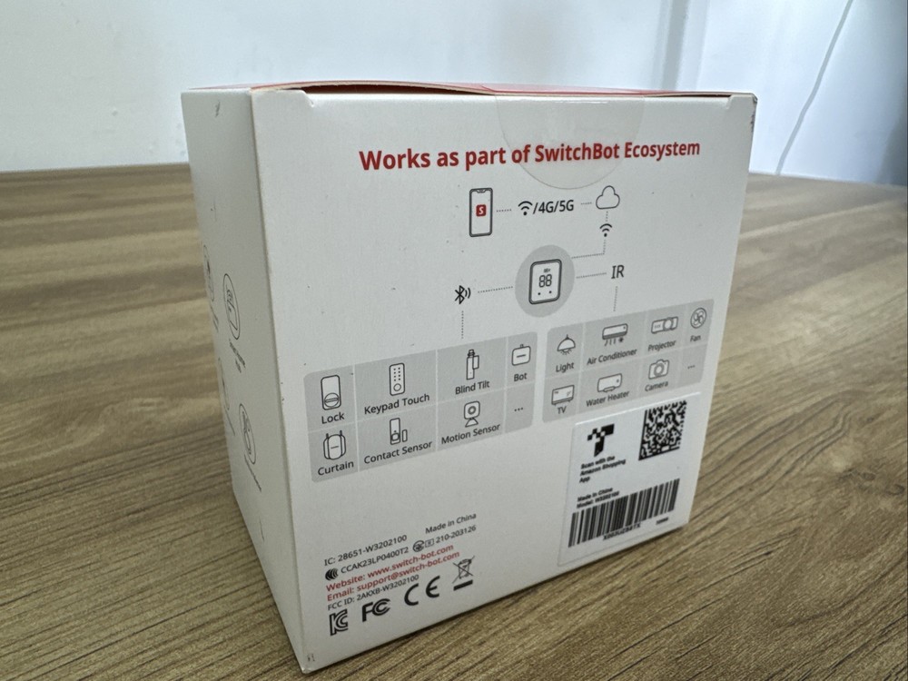 SwitchBot Hub 2 White Remote Control WiFi Thermometer Hygrometer New Sealed Box