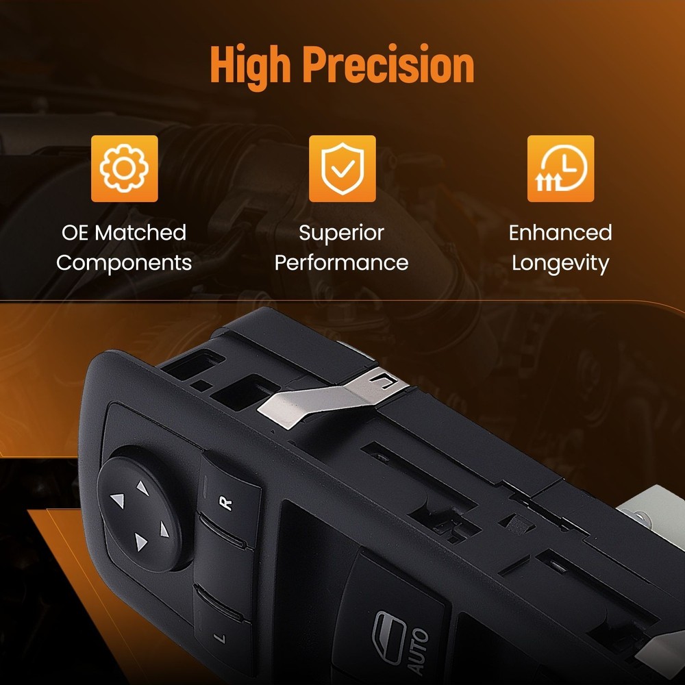 FRONT LEFT DRIVER DOOR MASTER WINDOW SWITCH FOR DODGE DURANGO 2016 - 2022