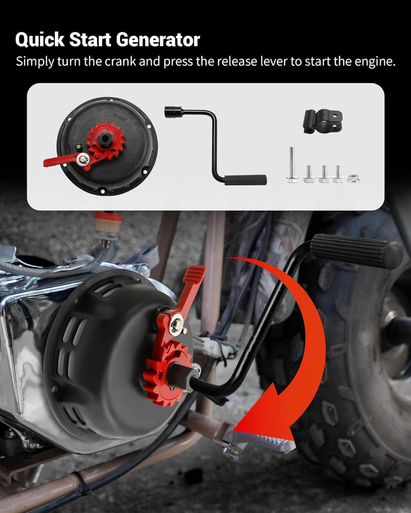 Upgrade Easy Quick Fast Pull Start Recoil Starter Assembly Fit for Predator 212,