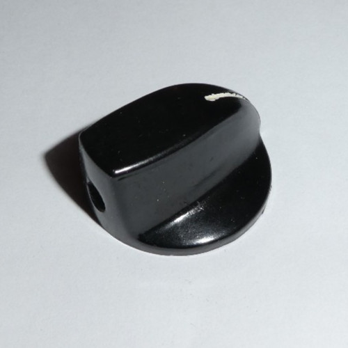 Vintage Skirted Pointer Knob, Black Bakelite