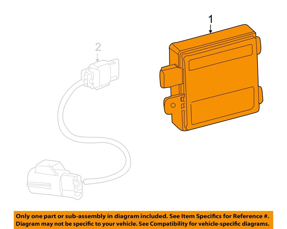 Used Blind Spot Detection System Warning Control Module fits: 2011 Jaguar Xj Dri