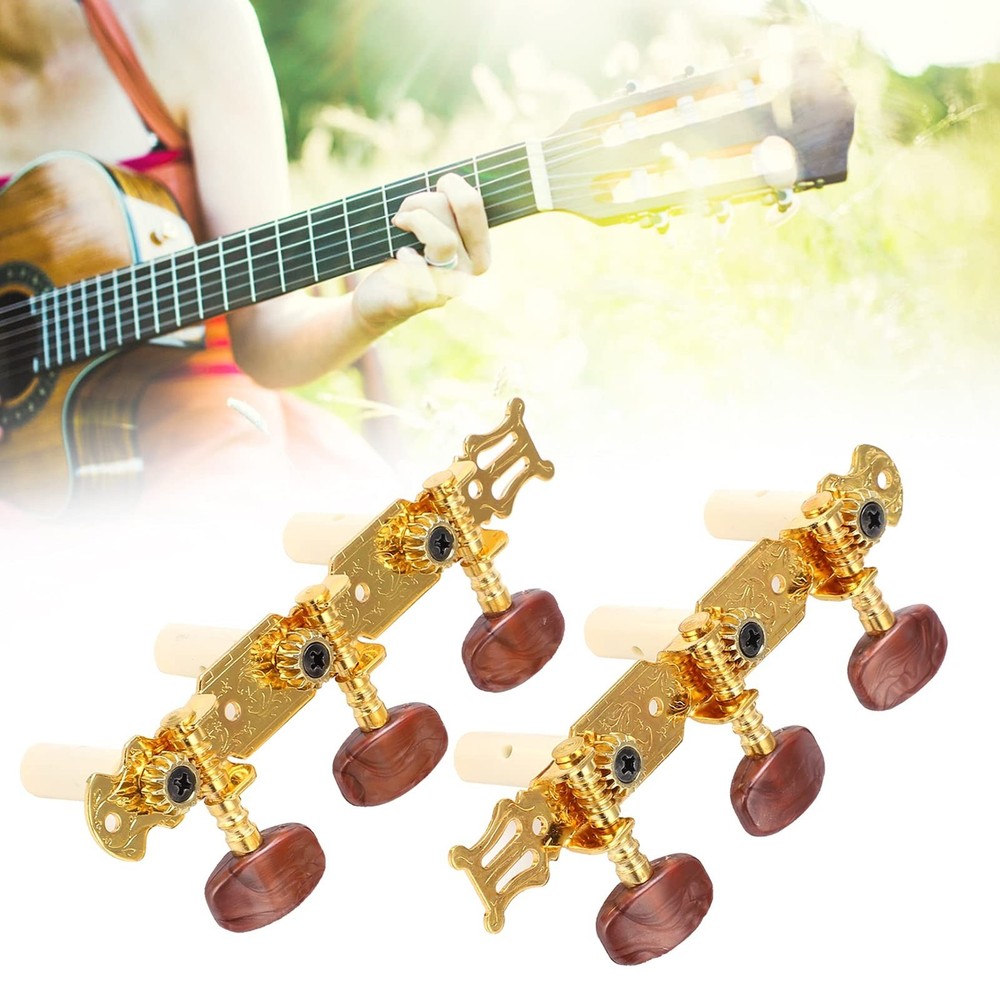 Classical Guitar Tuning Pegs, 2 Pack Adjustable String Tuners