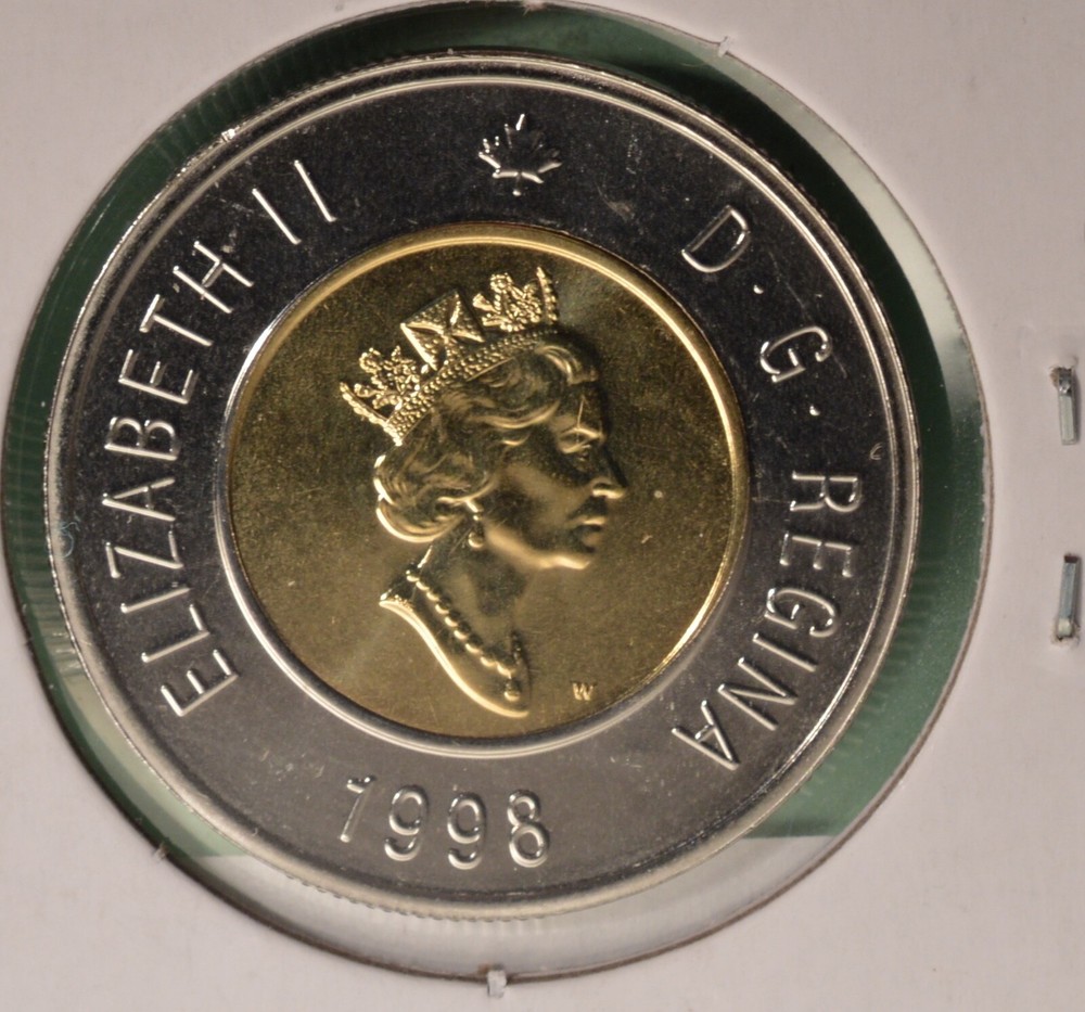 1998W Canada $2 Dollar - Proof Like (PL) Uncirculated From Set 🇨🇦🇨🇦