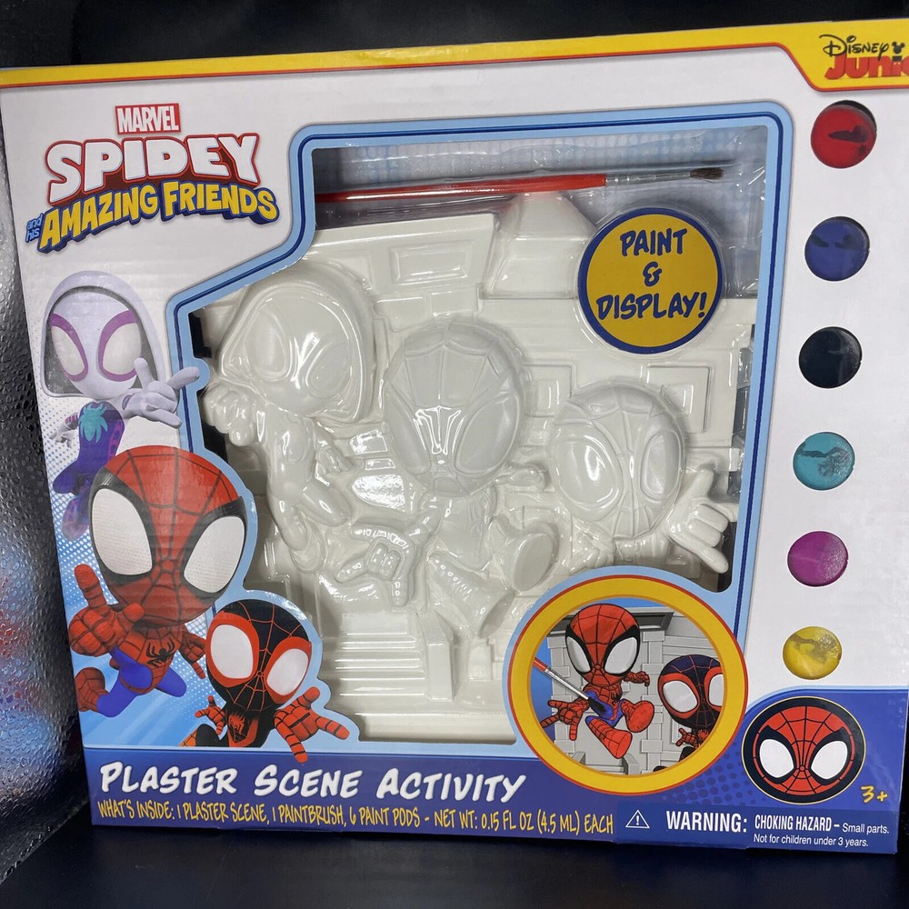 Marvel Spidey & Friends Plaster Paint Scene Activity