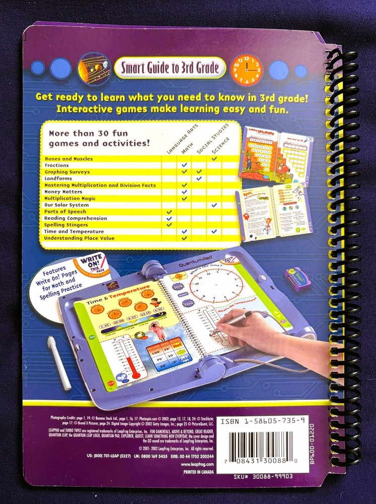 QUANTUM PAD Learning System smart guide to 3rd grade Fundamentals Series bk & ca