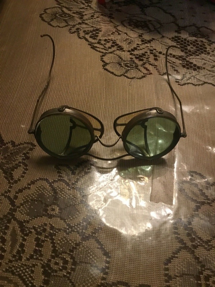 vintage safety/ welding glasses