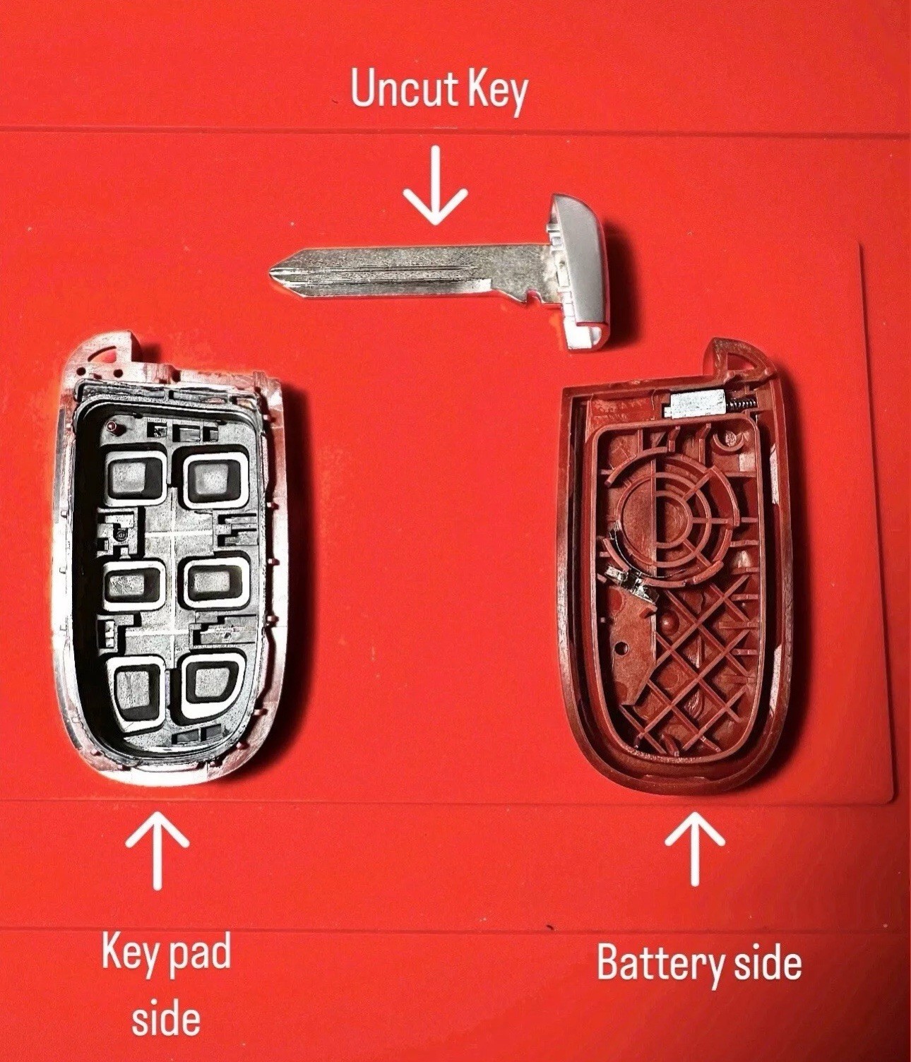 RED R/T KEY FOB SHELL Dodge Charger Challenger