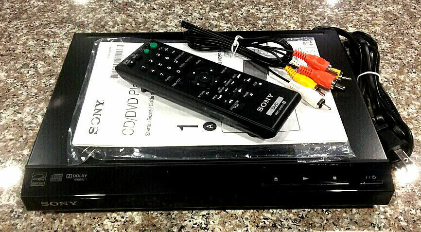 Sony DVP-SR210P Ultra Slim Progressive Scan CD & DVD Player Black Remote Control
