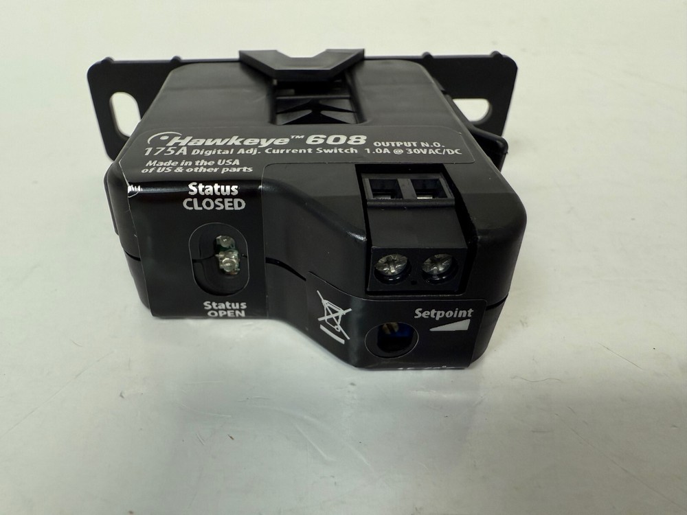 VERIS H608 HAWKEYE 608 SPLIT-CORE CURRENT SWITCH ADJUSTABLE TRIP POINT NEW QTY 2