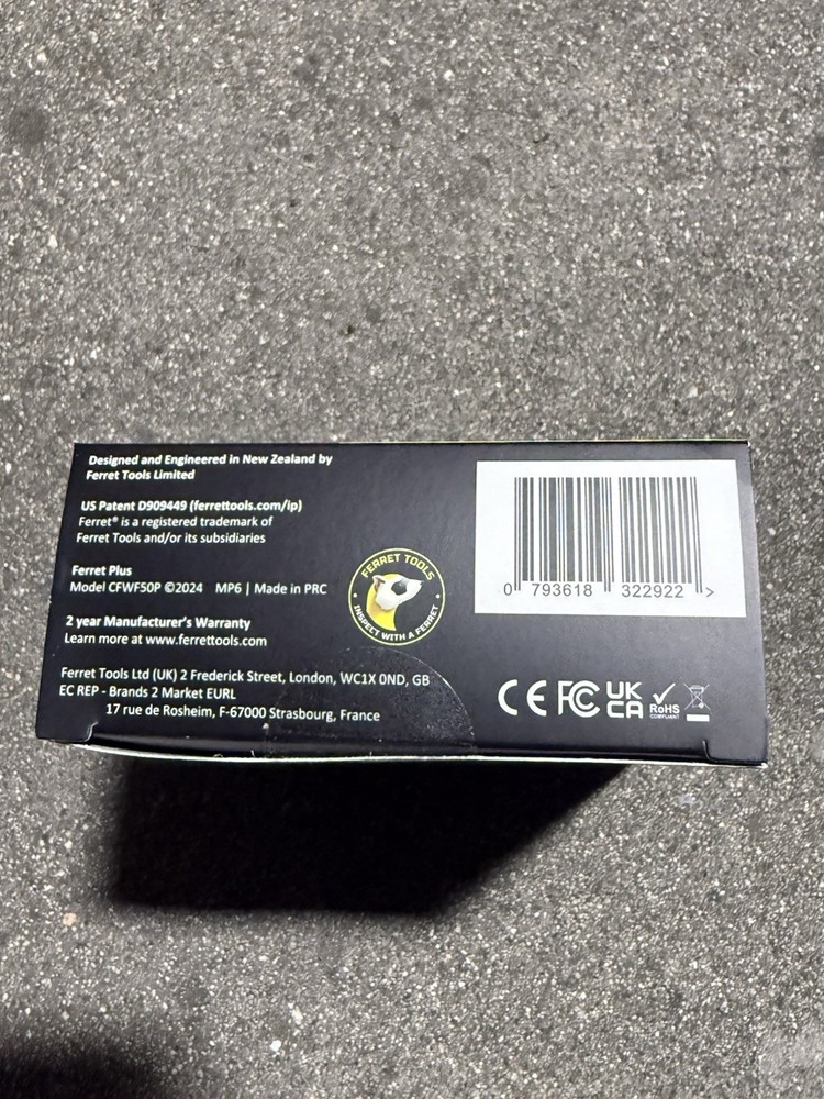 Ferret Plus CFWF50P Multipurpose Wireless Inspection Camera Waterproof New