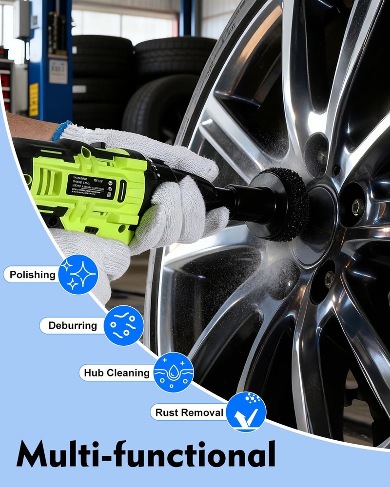 Wheel Hub Resurfacing Kit, Stud and Cleaner Kit for Quick Rust...