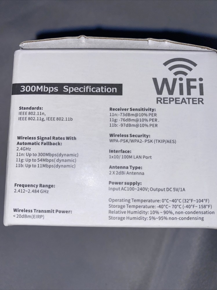 WiFi Range Extender Internet Booster Network Router Wireless Signal Repeater