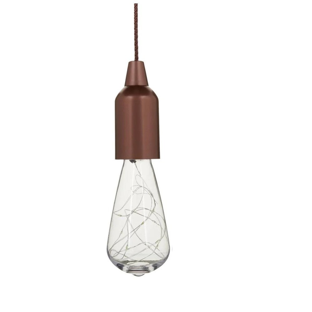 Improvements 4-Pack LED Edison Firefly Fairy Pull Lights w/ Remote, Aged Bronze