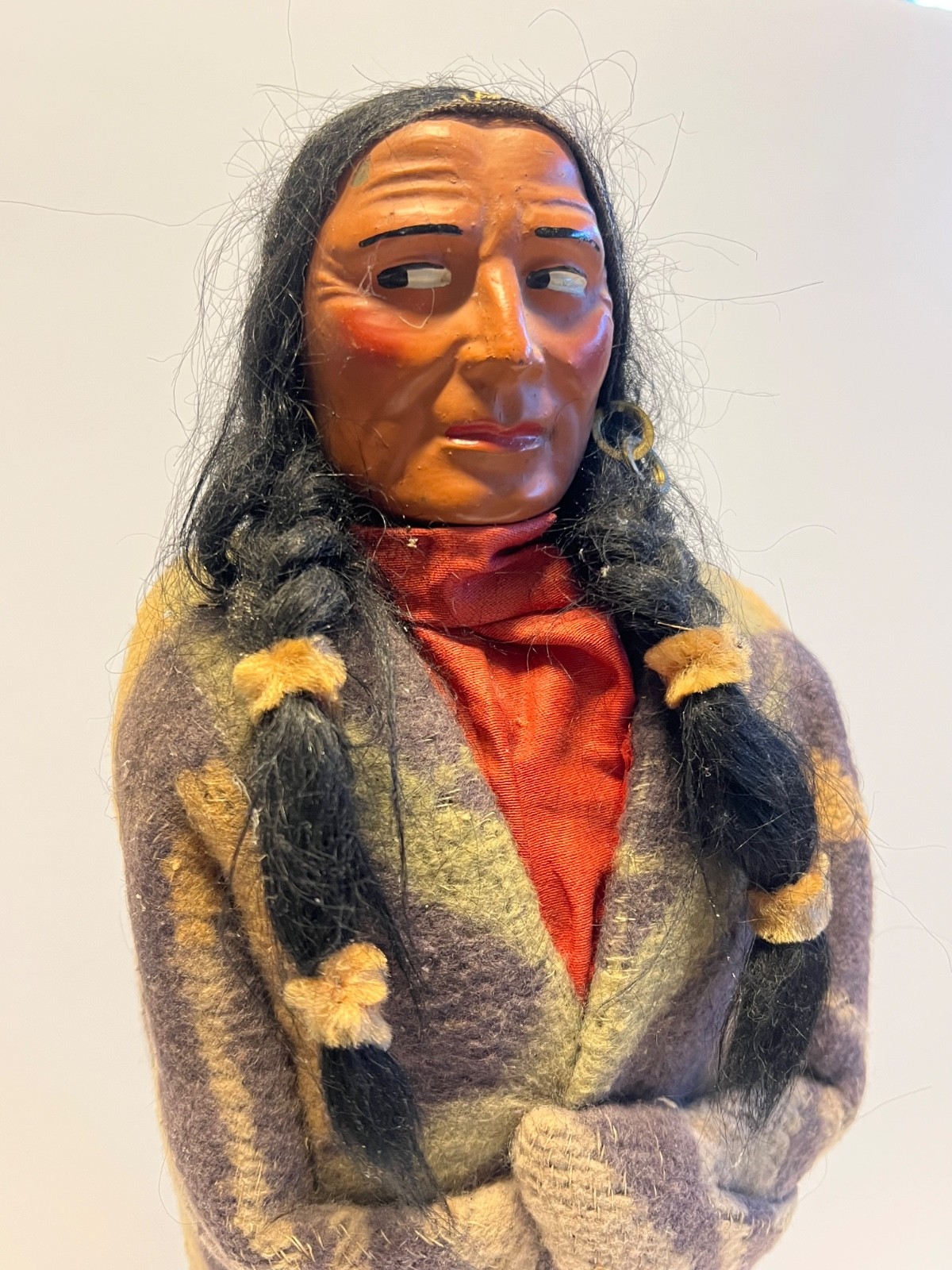 Antique Original Native American Skookum Doll ("Bully Good" Doll) Early 1900's