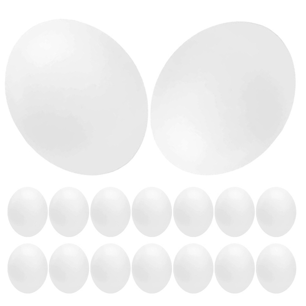24 Pcs Realistic Plastic Eggs Bird Behavior Training Props Nesting