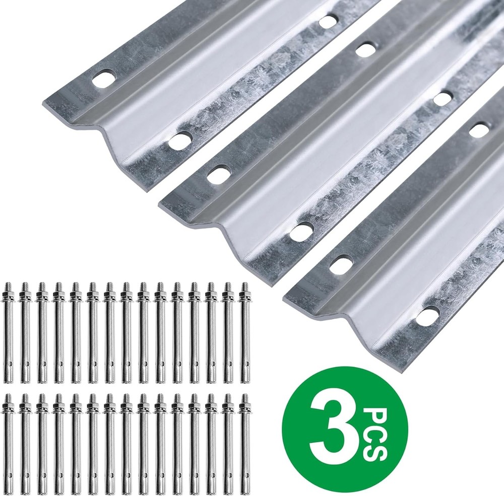 12FT Galvanized V Track for Sliding Doors & Gates - Strong & Durable