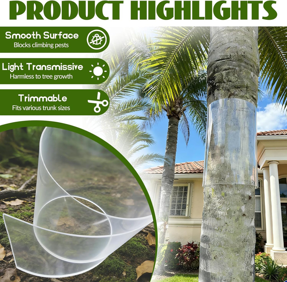 Iguana Tree Wrap, Tree Trunk Protector Guard PET Plastic Thickened Tree-Safe Gua