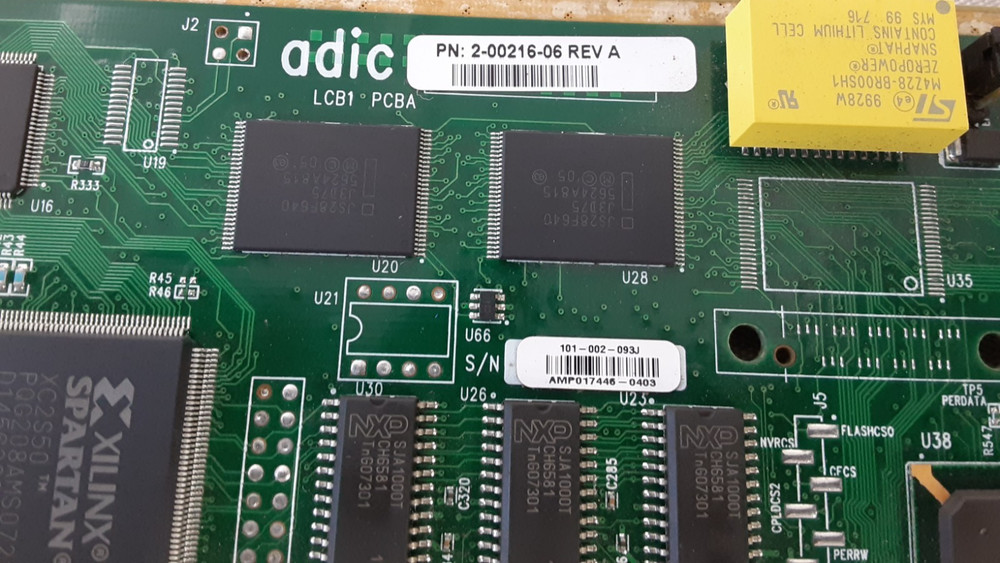 ADIC 2-00216-06 REV A Tape Library Controller Board 3-01989-12 - UNTESTED