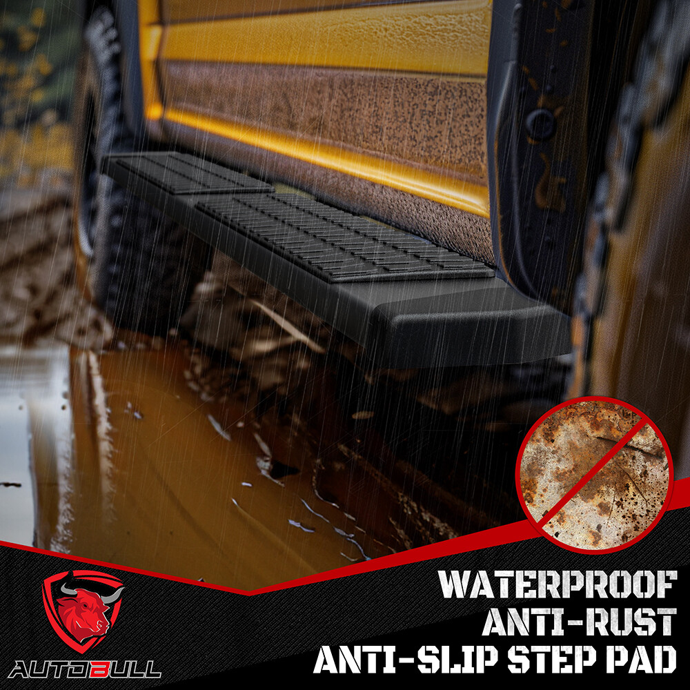 Black Running Boards for 2019-2026 Dodge Ram 1500 Crew Cab 6" Nerf Bar Side Step