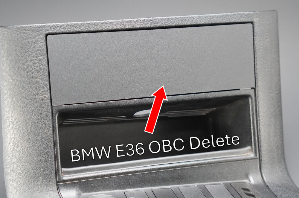 BMW E36 OBC Clock Delete Panel Mount Plate 325i 328is M3