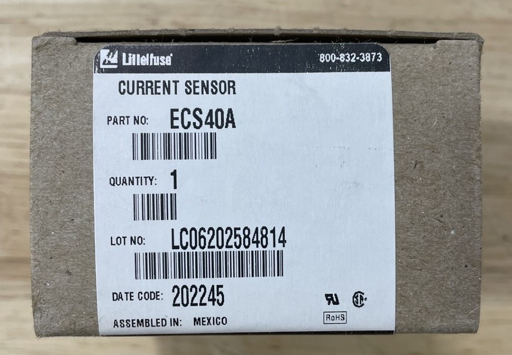 SSAC Littelfuse ECS40A Current Sensor, 120 V, Double Throw, Single Pole