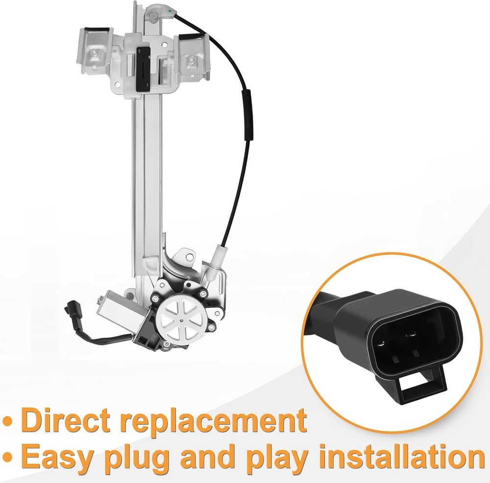 Rear Driver Side Power Window Regulator with Motor Replacement for 2000 2001 200