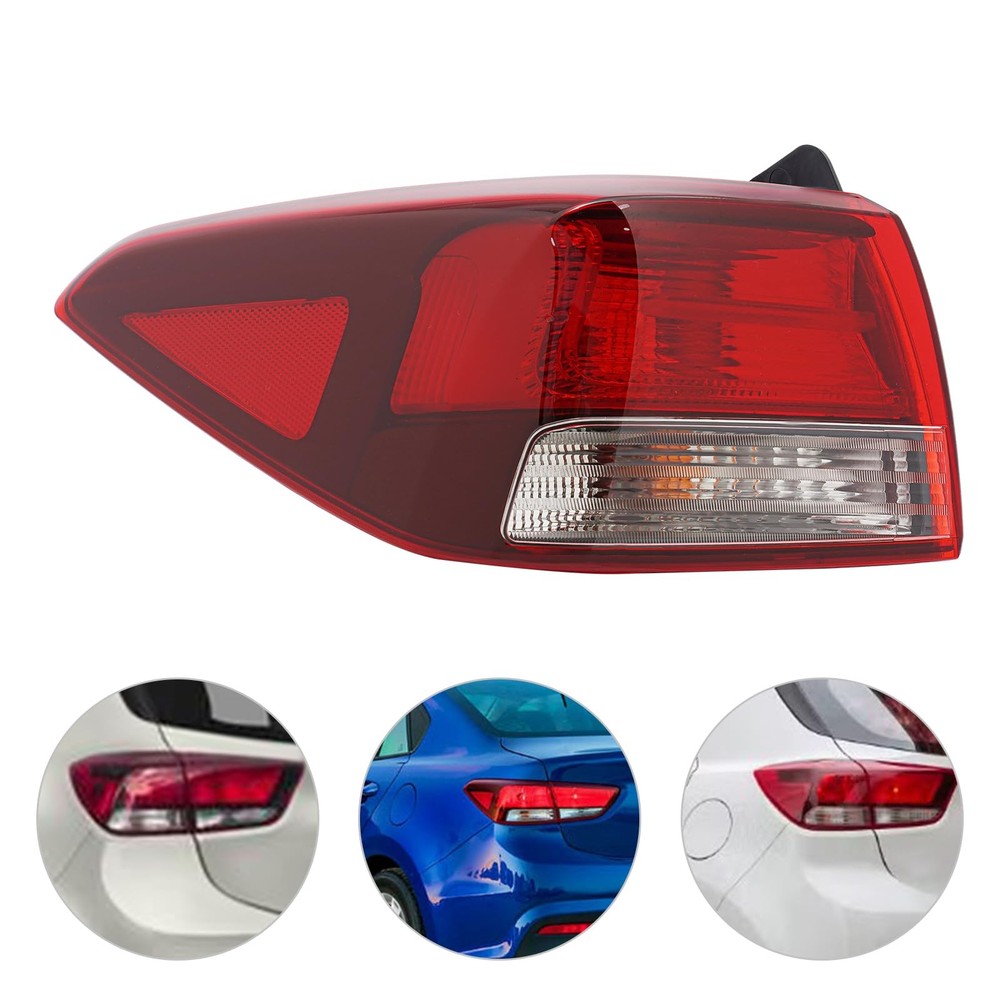 2018-2023 Rio Halogen Outer Tail Light Left Right with Bulb
