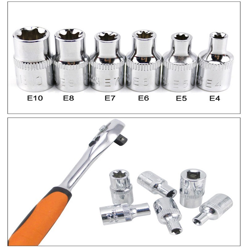 Wrenches Drive Sockets Workshop Female Bit E4 E5 E6 E7 E8 E10 High quality