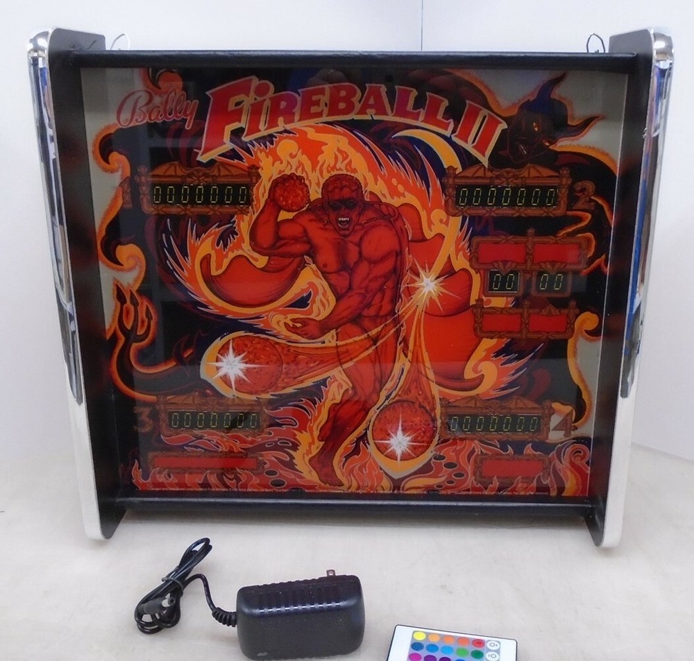 Bally Fireball 2 Pinball Head LED Display light box
