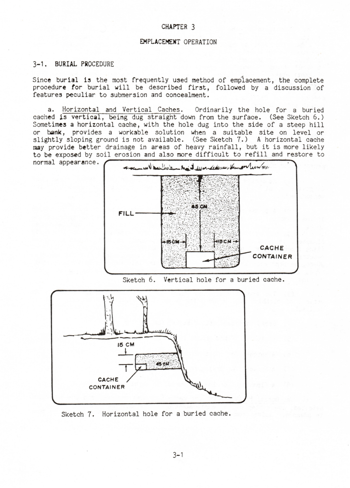 44 Page 1991 ST 31-205 SPECIAL FORCES CACHE CACHING TECHNIQUES Manual on Data CD