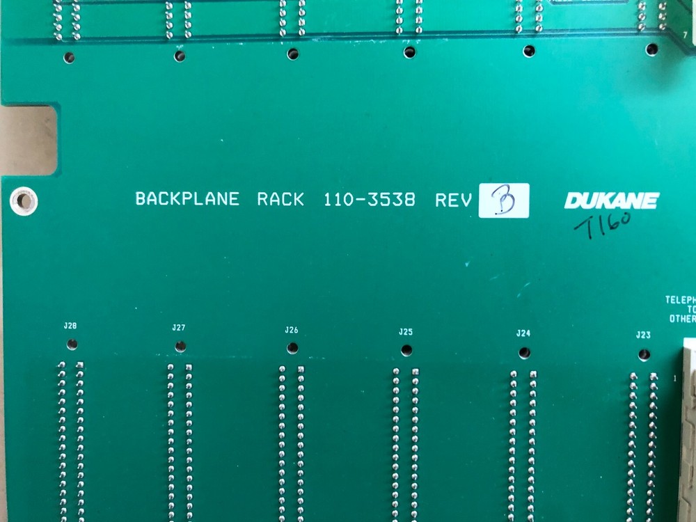 Dukane 110-3538 Backplane Board for StarCall Intercom System