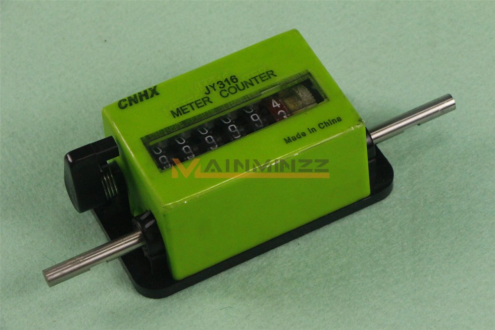 One JY316 6-Digit Mechanical Yard Counter Length Counter Rolling Wheel Decoder