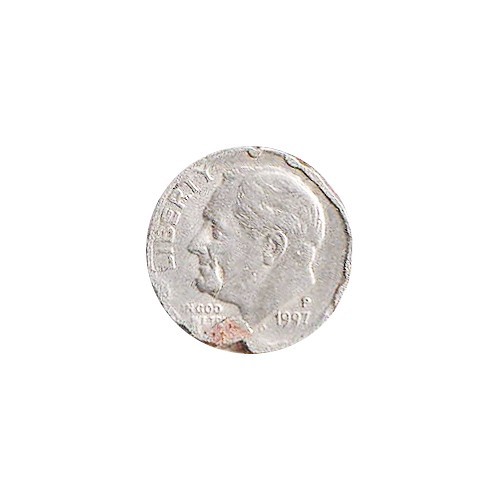 USA 10 Cent Dime Coin _ Issued 1997 _ Error