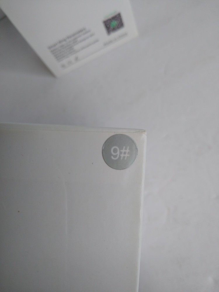 Smart Ring Health Tracker Silver Size 9 OPEN BOX With Charging Cable