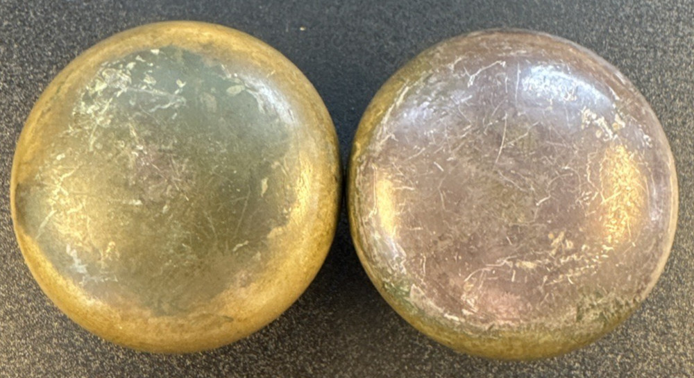 Pair Antique Passage Door Knobs 2-1/4”
