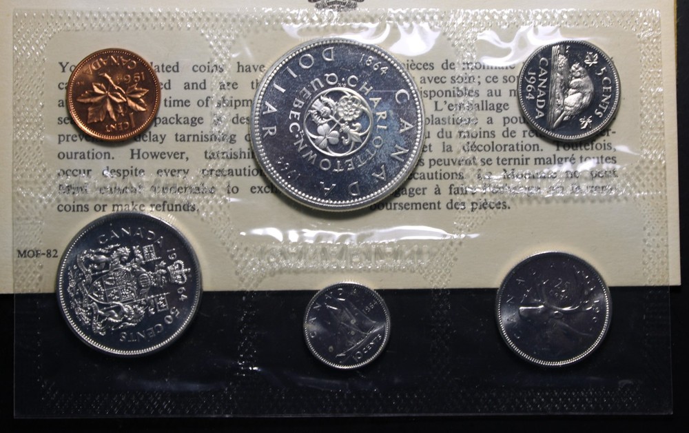 Canada 1964 Mint Proof Like Set With Envelope & COA (BBX)